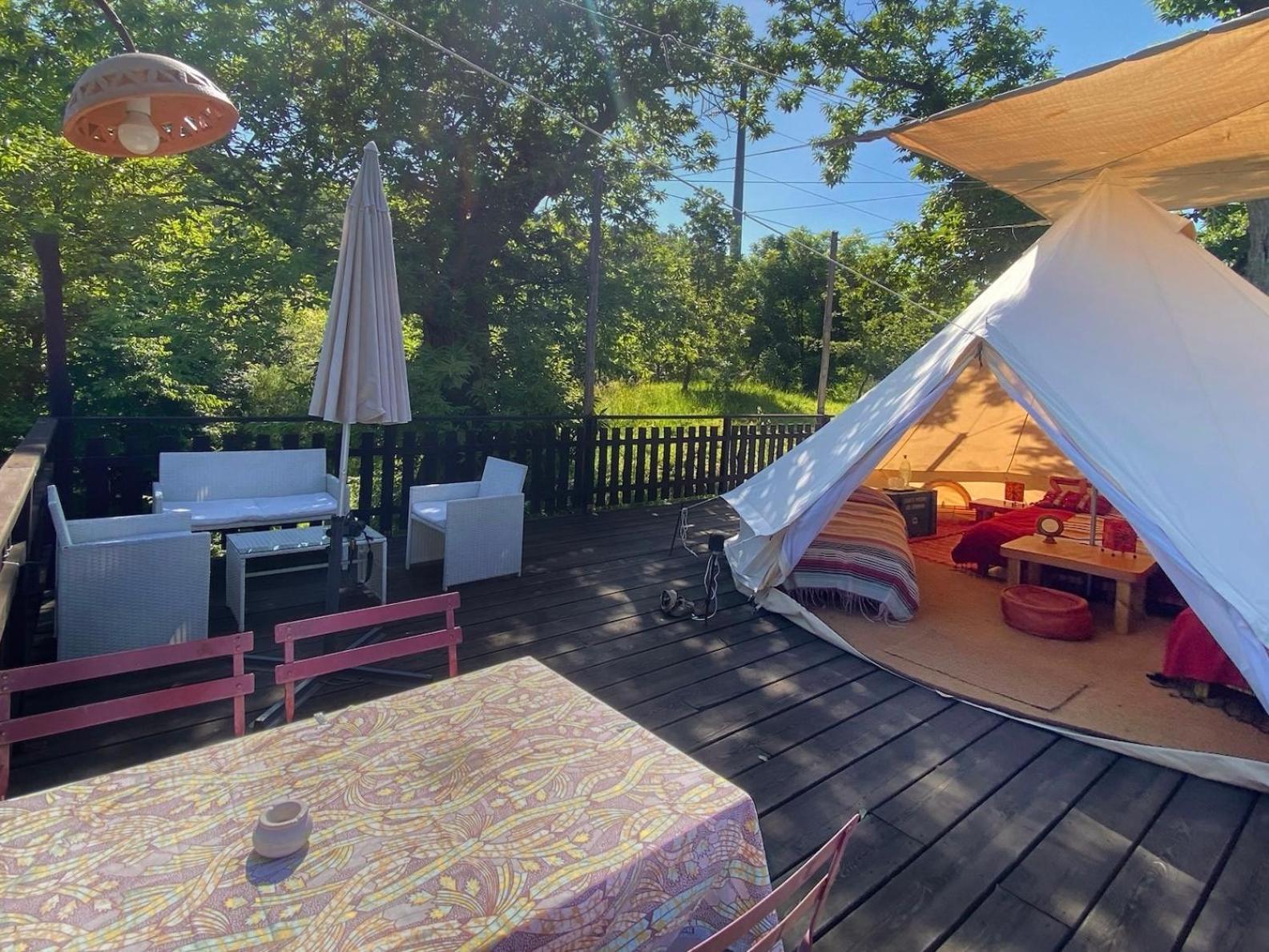 Tenda Glamping Vista Sulla Valle - Podere Di Maggio Santa Fiora Exterior foto